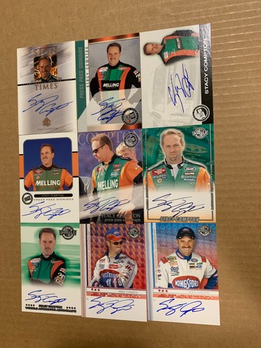 9 CARD STACY COMPTON AUTOGRAPH LOT 2000 - 2004