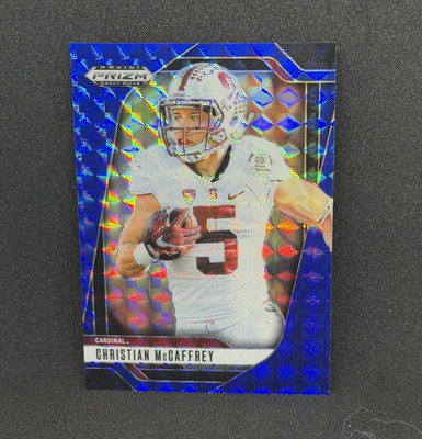 Panini 2025 Prizm Draft Picks Christian McCaffrey Blue Prizm /89 #194 Stanford