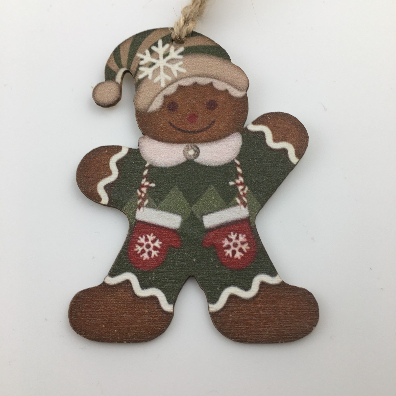 6  Gingerbread Men/Woman Christmas ornament or gift tags wood