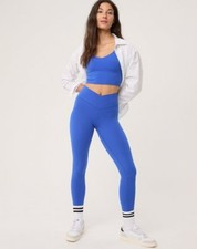 OFFLINE by Aerie Real Me 7/8 Crossover Blue Ankle Leggings Women's Size M