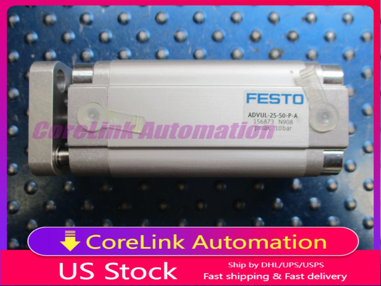 NEW FESTO COMPACT PNEUMATIC CYLINDER ADVUL-25-50-P-A 156873