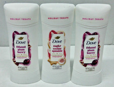3x Dove Women's Antiperspirant Limited Edition Frosted Plum Berry  Sugar Cookie