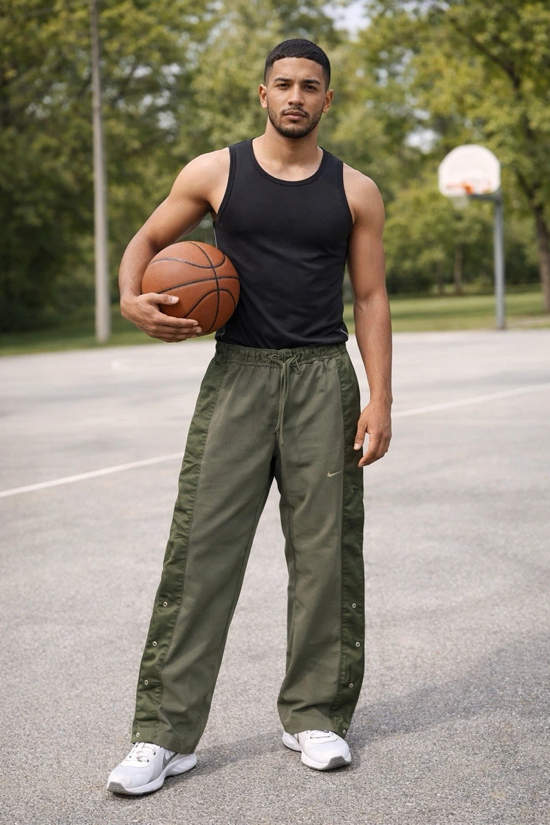 Nike Devin Booker Tear Away Track Pants Olive Green HJ3899-222