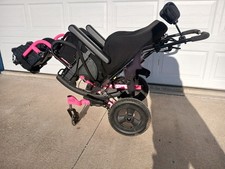 Quickie ZIPPIE Iris Tilt-In-Space Manual Transport Rehab Wheelchair