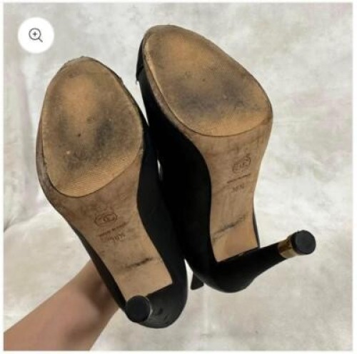 Chanel Short Boots Black Leather With Coco Mark Size 36 US About6 For Women thumbnail 5