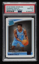 2018 Donruss Rated Rookies Press Proof Purple Hamidou Diallo PSA 10 GEM MT n0c