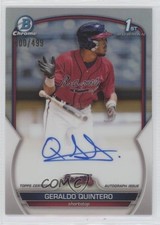 2023 Bowman Chrome Prospect Refractor 400/499 Geraldo Quintero #CPA-GQ Auto 12fr