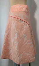 Oilily Peachy Coral Floral Skirt Sz 42 US 12