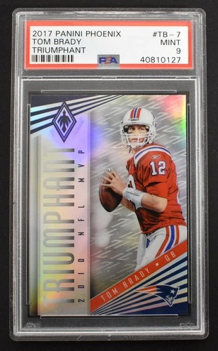Tom Brady 2017 Panini Phoenix Triumphant #TB-7 New England Patriots PSA 9 MINT