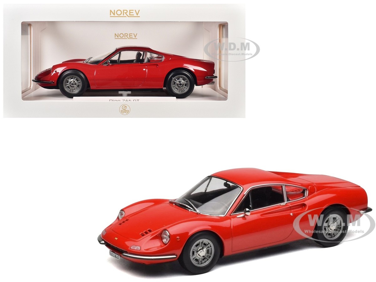 1968 DINO 246 GT RED 1/18 DIECAST MODEL CAR BY NOREV 187800 | eBay