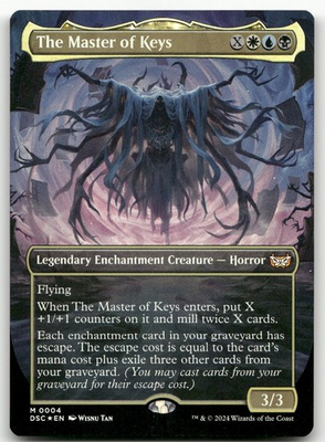 #ad The Master of Keys Borderless #4 Foil NM Duskmourn DSC Magic MTG $2.99