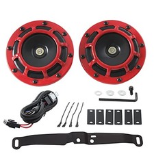 Waterproof Car Horn Loud Super tone High red horn with harness and bracket