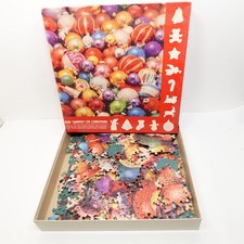 Vintage 1982 Springbok The Shapes of Christmas Jigsaw Puzzle Over 600 Pc Complet