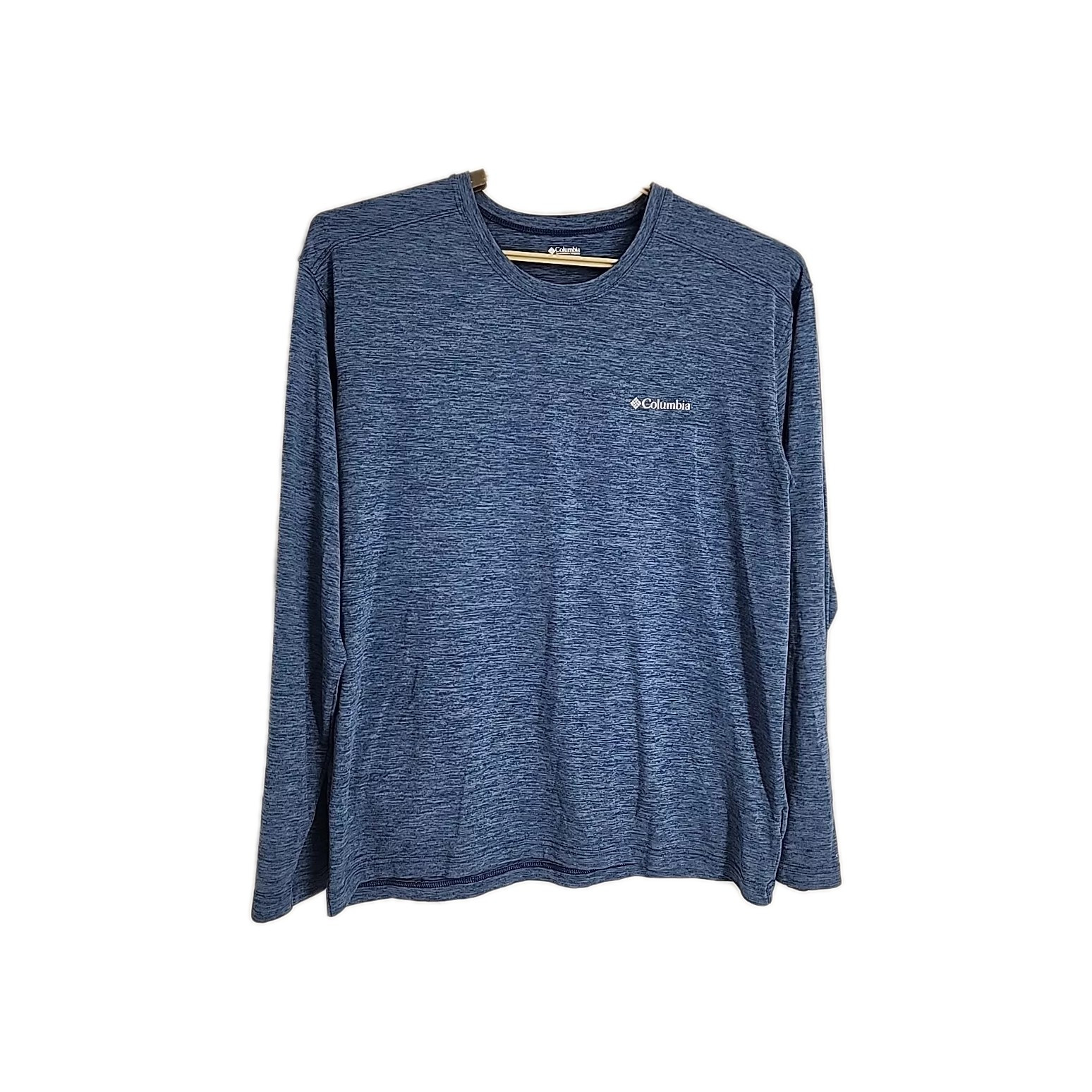 Columbia Omni-wick T Shirt Men’s Women's  Medium Blue Athletic Long Sleeve