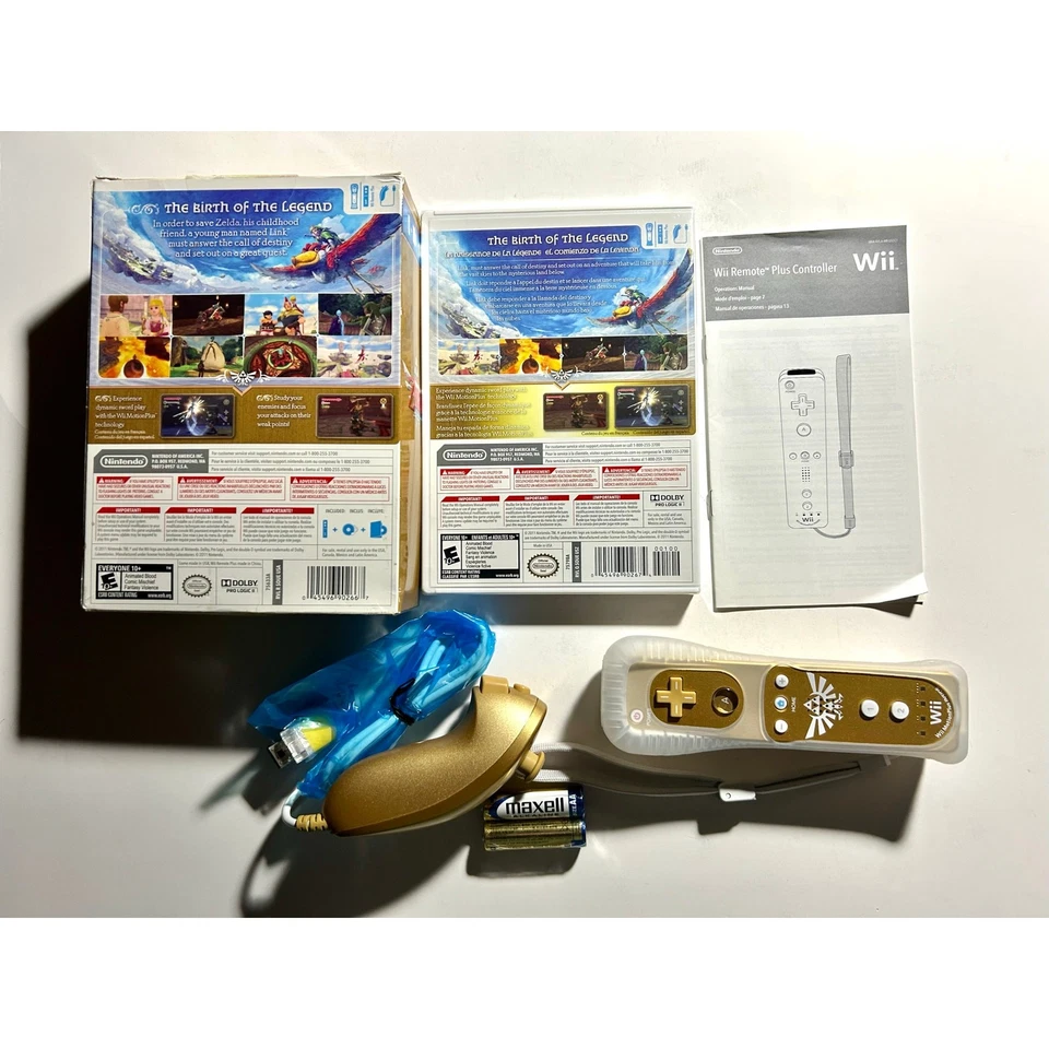 Legend of Zelda Skyward Sword Limited Edition w/Gold Remote and Nunchuck(Wii)NEW - Image 2 of 4