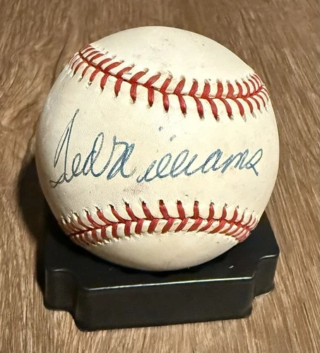 Ted Williams Autographed Signed Baseball With jSA Certification Bold!