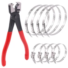 9Pcs Hose Clamp Pliers with CV Boot Clamp Kit, Small and Large Stainless Stee...