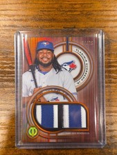 2025 Topps Tribute Dual Relics Orange Vladimir Guerrero Jr. 14/25