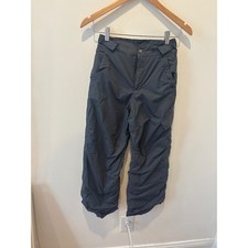 Columbia Youth Ski Snow Pants Size M 10 12 Insulated Waterproof Gray