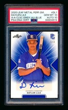 2020 LEAF PG DAYLEN LILE RC BLUE AUTOGRAPH NATIONALS SSP #1/3 PSA 10! AUTO 10!