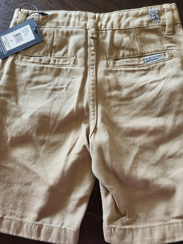 NEW 7 For All Mankind Boy's Size 5 Shorts Dark Khaki NWT - Picture 2 of 2