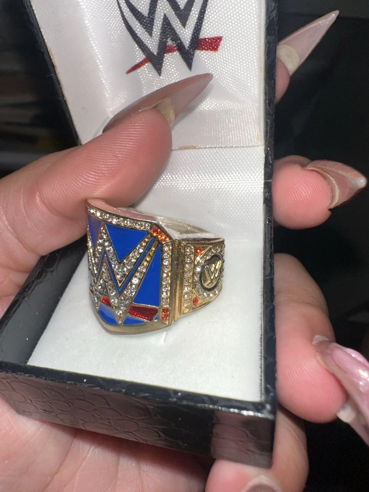 WWE Smackdown Women's Championship Belt Jewlery Ring ADJUSTABLE  (RARE) - Image 3 of 4