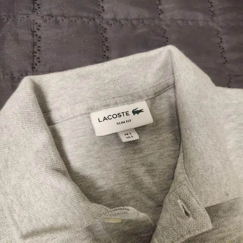 Lacoste Grey Polo T-Shirt - Short Sleeve, Classic Fit thumbnail 2