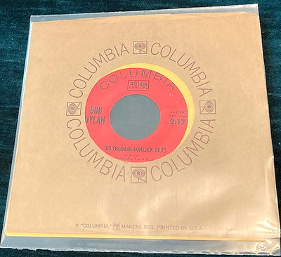Bob Dylan: She Belongs to Me/Subterranean Homesick Blues 45 Columbia/US SVG