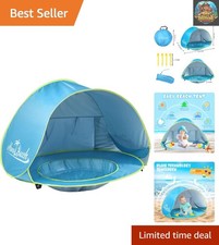 Infant Pop-Up Beach Tent - Lightweight UV Protection and Water Play Shelter