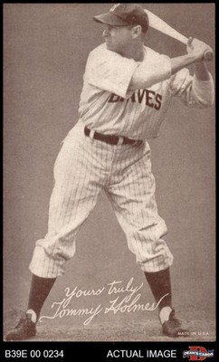 1939 Exhibits Salutations Tommy Holmes  Yours Truly Braves VARIATION 5 - EX