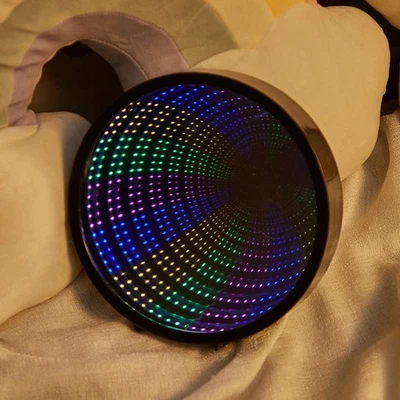 INFINITY LOOP Infinity Mirror LED RGB Optical Futuristic Lamp Modern Design Wall 2025