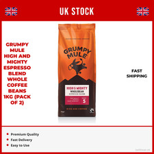 Grumpy Mule - High & Mighty Espresso Coffee Beans - 1kg pack of 2 free shipping 20.00 per kilo
