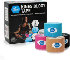 Latex Free Kinesiology Tape Pack, 4 Uncut Rolls (2In X 16.4Ft) Therapeutic Sport 4.19 per gallon