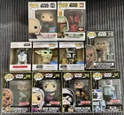 Star Wars Funko Pop/Ornament Lot Of 10 Mandalorian Chewbacca Boba Fett Exclusive