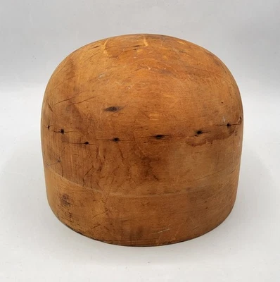 Forme à chapeau marotte en bois tourné Outil de métier Chapelier début XXème - Photo 1/4