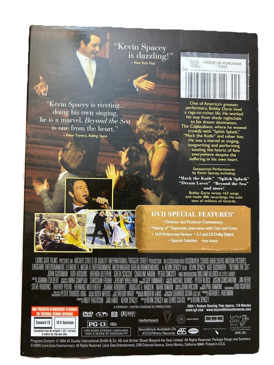 Beyond the Sea : Kevin Spacey,Kate Bosworth, New Sealed DVD With