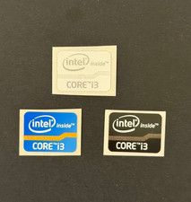 Intel Inside Core i3 2nd Gen White, Blue Black Sticker Decal 20.5mm x 15.5mm