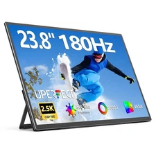 23.8 Inch 2K Portable Monitor 2560x1440 180Hz Gaming Screen Dual Speakers USB-C