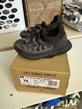 Yeezy 350 V2 Cmpct Slate Onyx IG9617 Infants Size 7k Pre owned With Box