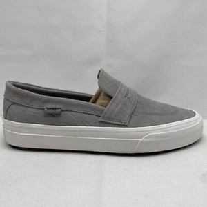 VANS Style 53 Slip-On Mens Sz 13 Loafer Sneaker Embossed Suede Grey Croc Pattern VANS Style 53 Slip-On Mens Sz 11.5 / Womens 13 Embossed  main image 2