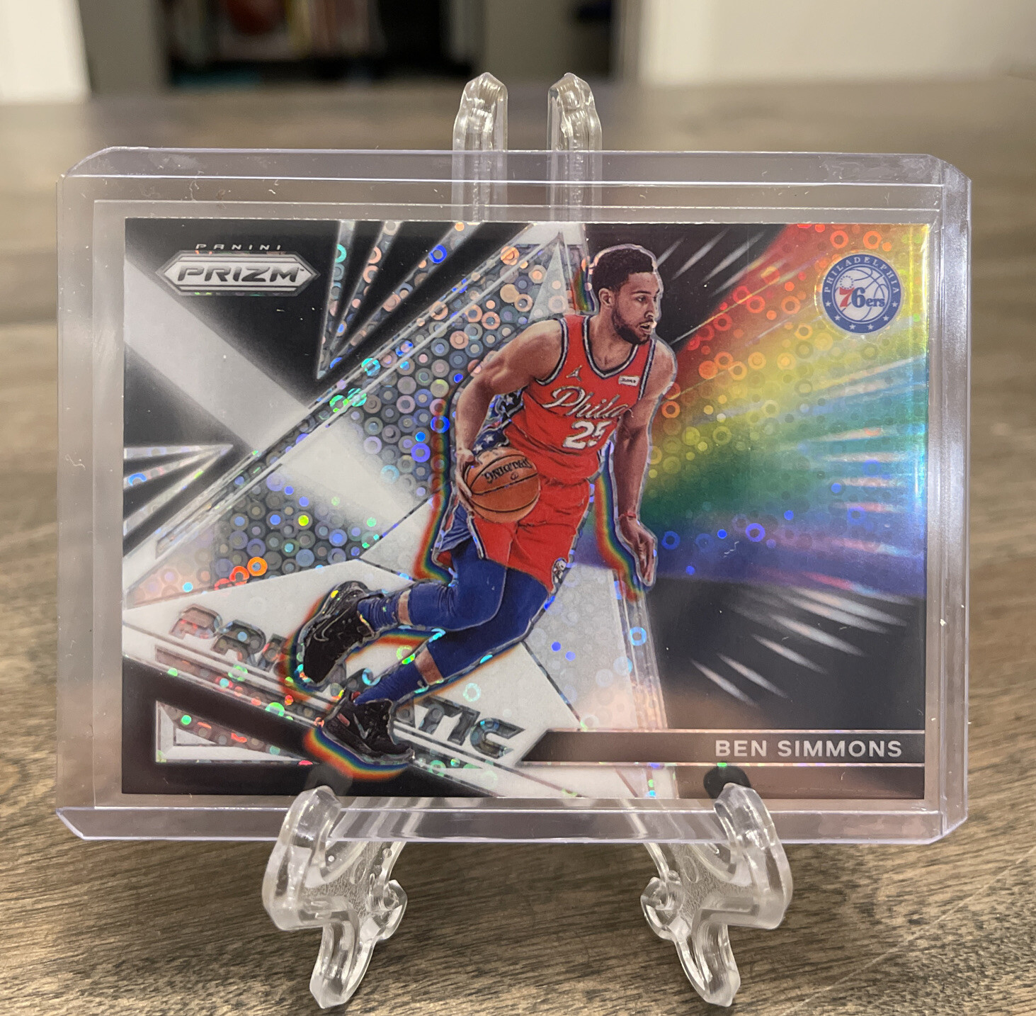 2021-22 Panini Prizm NBA Fast Break Ben Simmons SILVER DISCO Prizmatic 🔥SP 76er