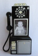 3 slot payphone  Antique telephone payphone decoration heavy Nicely made