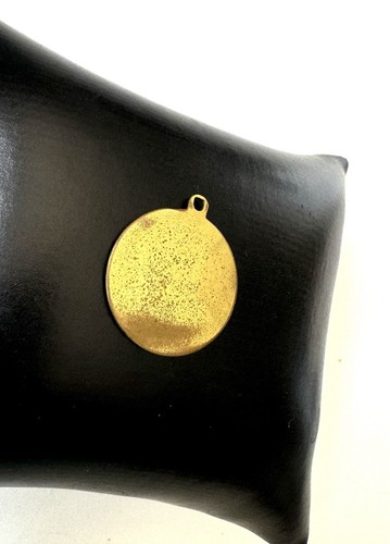Ciondolo art deco segno zodiacale leone placcato oro bigiotteria vintage! - Foto 10 di 11