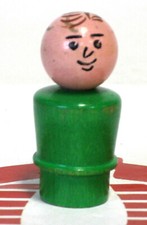 Fisher Price Little People Green Shirt Boy