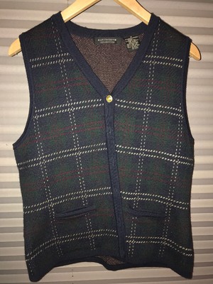 button down sweater vest