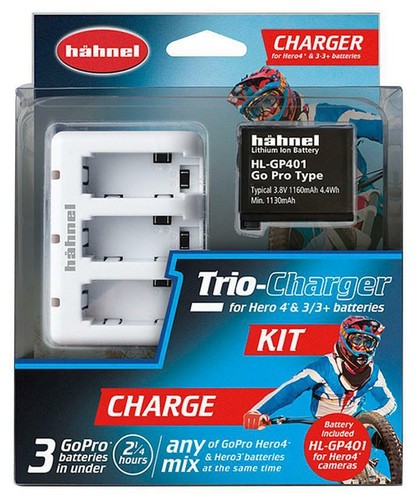 Hahnel - 1000 592.1 - Cargador, Trio Para Gopro Hero 3/4 + Batería - Imagen 3 de 3