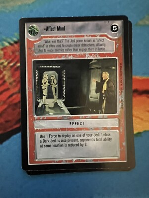 Star Wars CCG Affect Mind Decipher Premiere Limited Edition