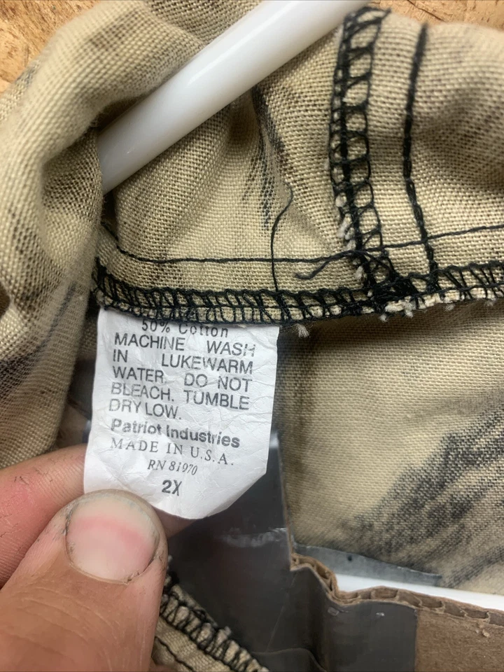 Patriot Industries Camo Hunting Jacket XXL Advantage Lightweight Made in USA - Image 3 of 4