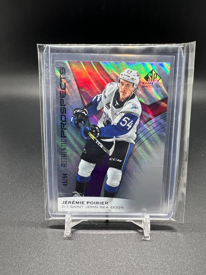 2019-20 SP Game Used CHL Autographs Uniform Number #57 Jeremie Poirier 1/1 &More - Image 4 of 4