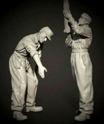 Unbemalte 1/35 German Tankers Waffen-SS WWII Resin Figur Modellbausatz ungebaut